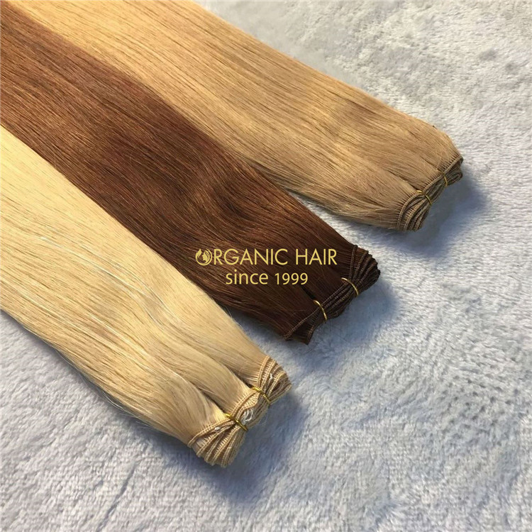 #33 color remy cuticle hand-tied wefts with   wholesale price A150